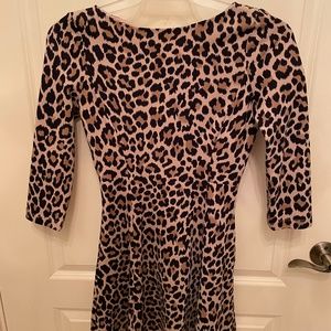kate spade Leopard Print Fit & Flare Dress Size 4
